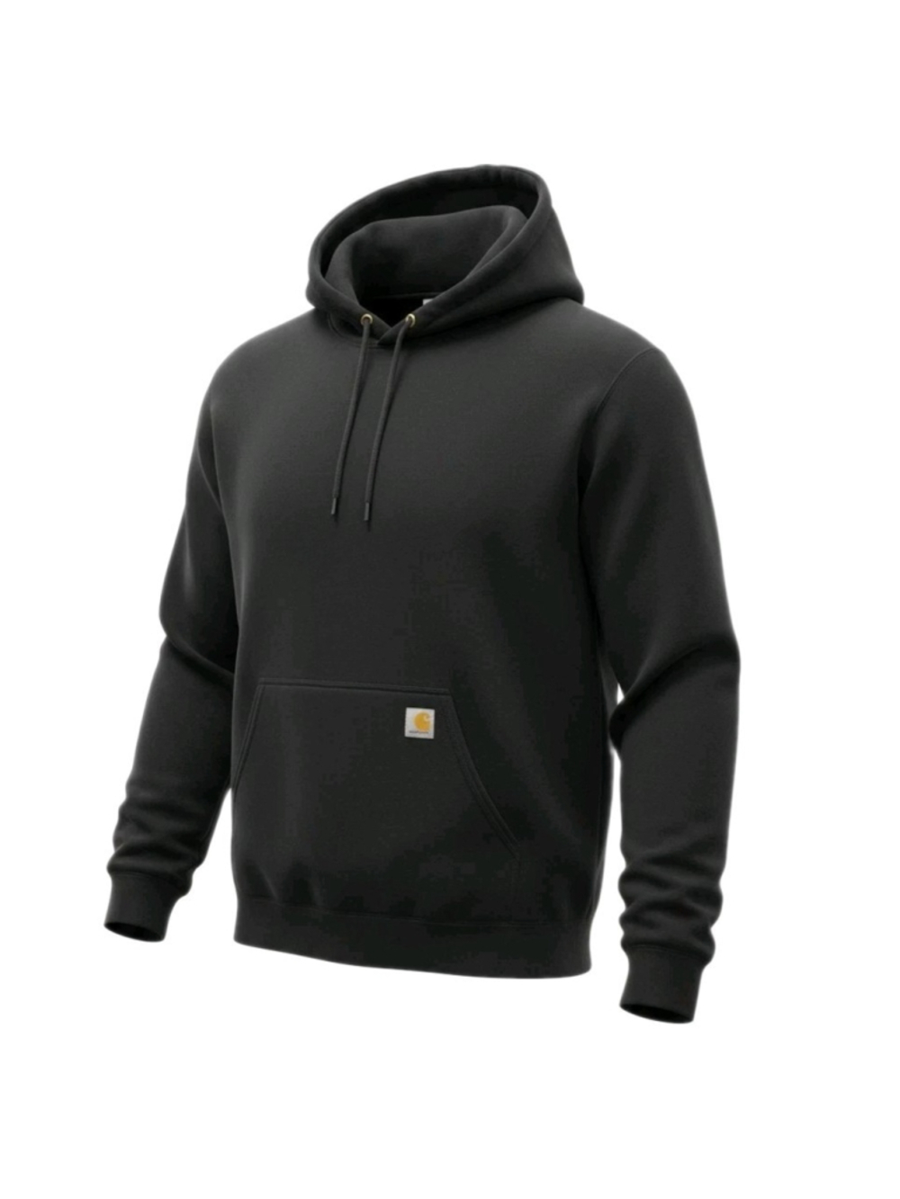 CARHARTT Men's Loose Fit Black Hoodie Long-Sleeves Sweatshirt Size XL